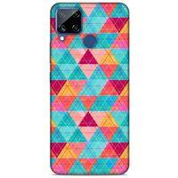 Geometrix 18 Oppo Realme C15 Kılıf Silikon Kapak