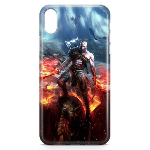 Apple iPhone XR Kılıf God Of War Arka Kapak Koruma Desenli Full Koruyucu
