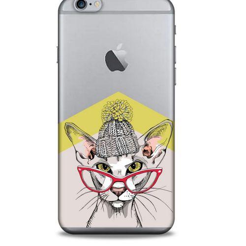 Zoologix (25) Apple Iphone 6S Plus Şeffaf Kılıf Silikon Desenli