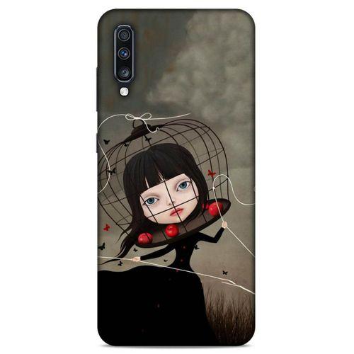 Lopard Samsung Galaxy A70s Uyumlu Kılıf Manipülasyon ☻ (40) Fit Silikon Kılıf Desenli