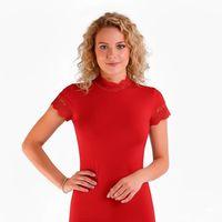 Berrak Kadın Dantelli Kısa Kollu Elastan Bluz 2144