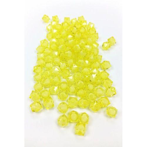 Küp Boncuk İçten Boncuklu Bileklik Çanta Boncuğu 10 mm 50 gr Sarı - BNC454