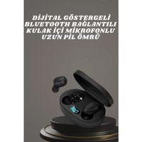 Kulaklık Dijital Göstergeli Bluetooth Bağlantılı Kablosuz Kulak İçi Mikrofonlu Dokunmatik Kontrol
