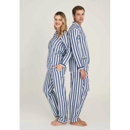 Freshness 4007 Kadın Uzun Kol Çizgili Gaffuriye Pijama Takımı