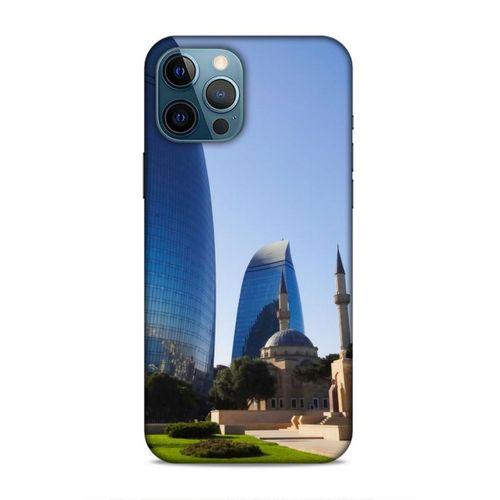 Apple iPhone 12 Pro Max Uyumlu Kılıf Azarbaijan (37) Silicone Cover Kule ve Camii