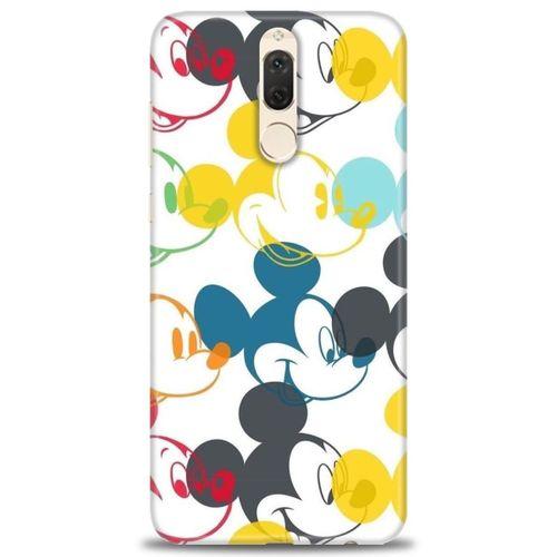 Huawei Mate 10 Lite Kılıf HD Baskılı Kılıf - Renkli Mickey Mouse + Tam Ekran Koruyucu