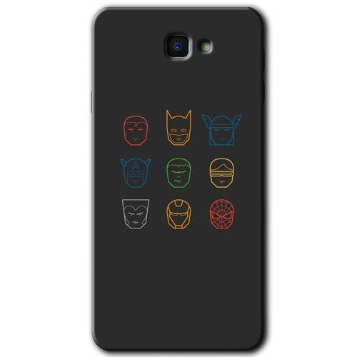Samsung Galaxy J7 Prime HD Baskılı Kılıf + 9D Tam Ekran Koruyucu - Avengers Minimalism