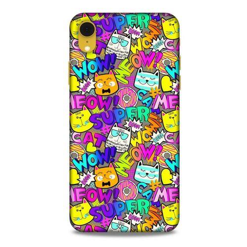 Graffitix (12) Desenli Silikon Kapak Apple iPhone XR Kılıf