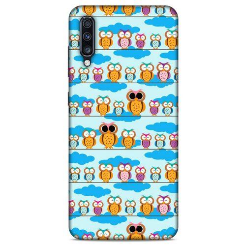 Baykuşlar (33) Desenli Silikon Kapak Telefon Kabı Samsung Galaxy A70 Kılıf