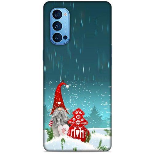 Oppo Reno 4 Pro Kılıf Snowix (34) Slim Armor Kılıf Gri Kırmızı