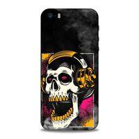 Lopard Apple Iphone 5S Uyumlu Kılıf Tattoo's (10) Full Koruma Kılıfı Turuncu