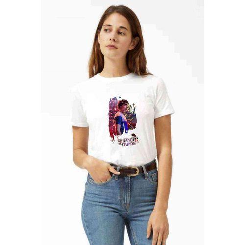 Stranger Things Will Wallpaper Kadın Beyaz Tshirt