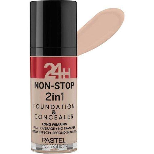 Profashion 24H Non-Stop 2in1 Fondöten ve Kapatıcı 602 Light Porcelain
