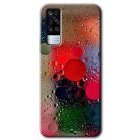 Vivo Y31 2021 Kılıf HD Desen Baskılı Arka Kapak - Wet Bubbles