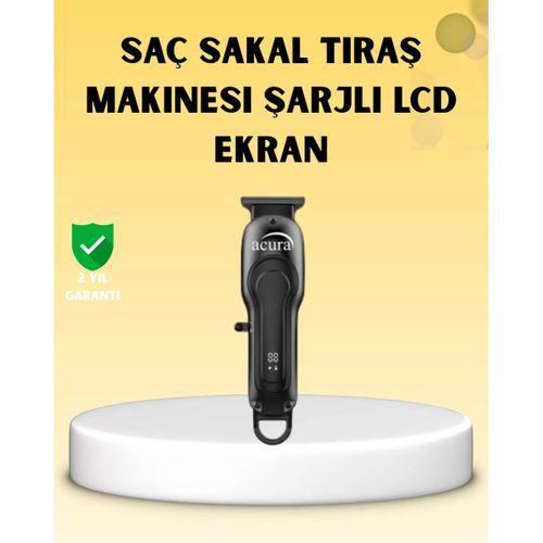 Profesyonel Tıraş Makinesi Lcd Ekranlı Turbo Mod Ve Güçlü Motor