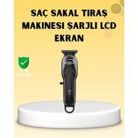 Profesyonel Tıraş Makinesi Lcd Ekranlı Turbo Mod Ve Güçlü Motor