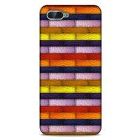 Oppo Rx17 Neo Kılıf Patchwork (30) Silicone Case Şeker Pembe Sarı