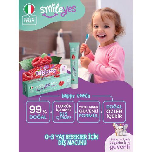 Smileyes Smileyes Baby Diş Macunu 0-3 Yaş 30 ml Raspberry