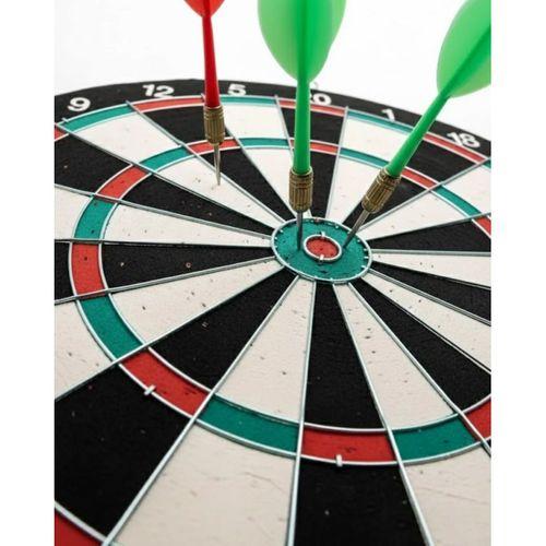 15 İnç Dart Tahtası Seti Dayanıklı Yapı 4 Metal Dart Oku