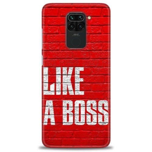Xiaomi Redmi Note 9 Kılıf HD Baskılı Kılıf - Like a Boss + Tam Ekran Koruyucu