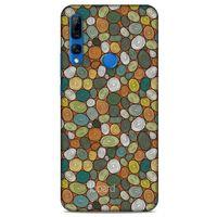 Huawei Y9 Prime 2019 Kılıf Pastel Renkler (37) Silicone Cover Beyaz Açık Yeşil