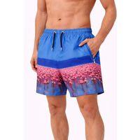 Erkek Deniz Şortu Fermuarlı Cepli File Astarlı Hızlı Kuruyan Premium - Mavi