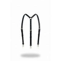 Siyah Kadın Kemer Omuz Detaylı Ayarlanabilir Vücut Kemer - Brf213