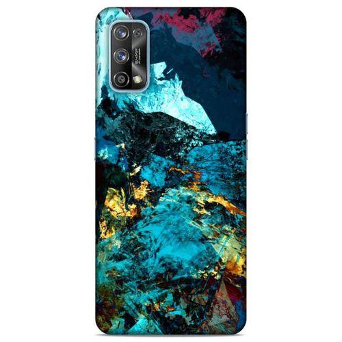 Lopard Oppo Realme 7 Pro Uyumlu Kılıf Soyut Sanat (40) Desenli Fit Silikon Kılıf