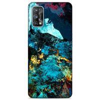 Lopard Oppo Realme 7 Pro Uyumlu Kılıf Soyut Sanat (40) Desenli Fit Silikon Kılıf