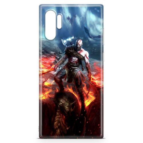 Samsung Galaxy Note 10 Plus Kılıf God Of War Arka Kapak Koruma Desenli Full Koruyucu
