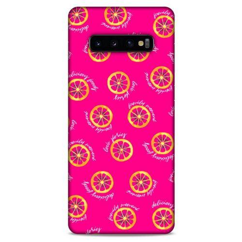 Samsung Galaxy S10 Plus Uyumlu Kılıf Pembe Delisi (22) Tam Koruma Kılıfı Ejder Meyvsi