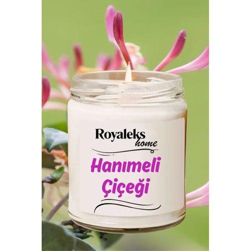 Doğal Özel Seri Kokulu Dekoratif Kavanoz Mum 210 cc - Hanımeli Esansı - RYL