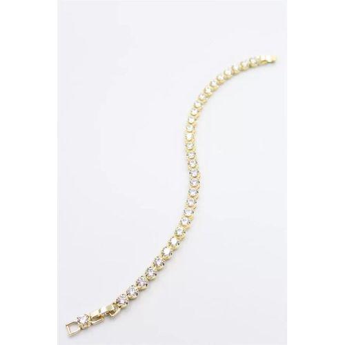 Taşlı Xuping Bileklik - Altın