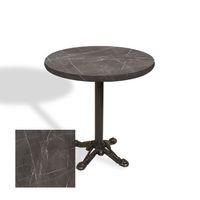 Dockers Çipa Laminat Yuvarlak Masa Çap 70cm ESB - Dark Emperador