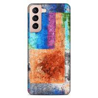 Lopard Samsung Galaxy S21 Uyumlu Kılıf Soyut Sanat (49) Baskılı Ultra Silikon Kılıf