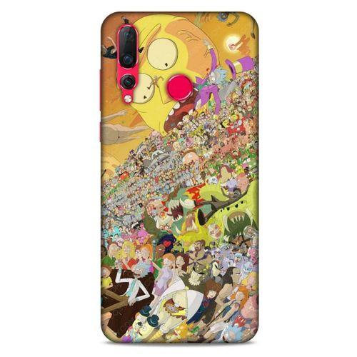 Huawei P Smart Z Uyumlu Kılıf Rick And Morty (37) Silicone Cover Slick Morty