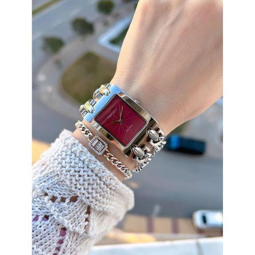 Ferrucci Zincir Tasarım 2 Yıl Garantili 3 Atm Suya Dayanıklı Kadın Kol Saati+Bileklik Z.03649.8