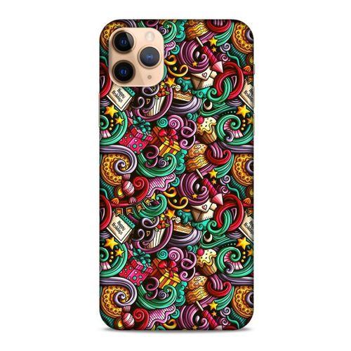 Graffitix (44) Desenli Silikon Kapak Apple Iphone 11 Pro Kılıf