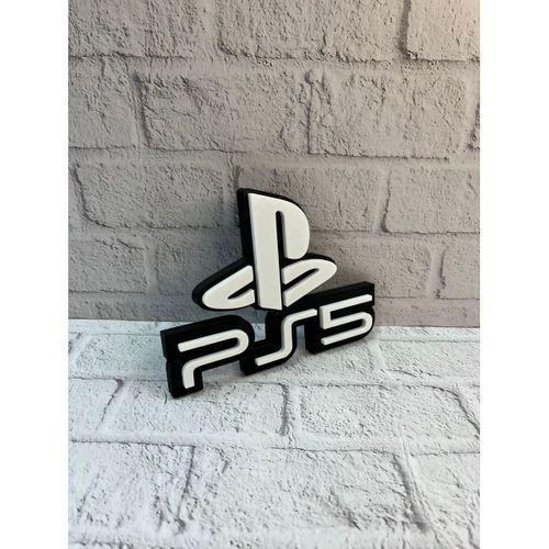 Ps5 Logo Dekoratif Duvar Süsü Oyun Odası Ve Salon Uyumu