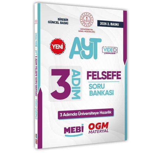 2026 AYT MEBİ-OGM 3 ADIM Felsefe Soru Bankası RENKLİ A4 Boyut Video Çözümlü BASKI ÜCRETİ
