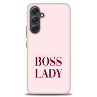 Samsung Galaxy A54 Kılıf HD Baskılı Kılıf - Boss Lady + Tam Ekran Koruyucu