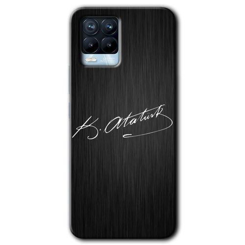 Realme 8 Pro Kılıf HD Desen Baskılı Arka Kapak - İmza Atatürk
