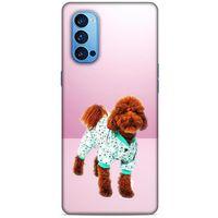 Oppo Reno 4 Pro Kılıf Köpek Kıyafetleri (33) Hybrid Kılıf Poodle Pijama