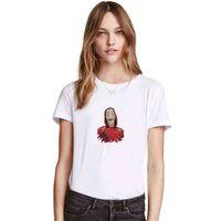 La Case De Papel Baskılı Beyaz Kadın Tshirt