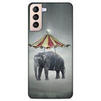 Lopard Samsung Galaxy S21 Plus Uyumlu Kılıf Manipülasyon ☻ (15) Antişok Kılıf Baskılı