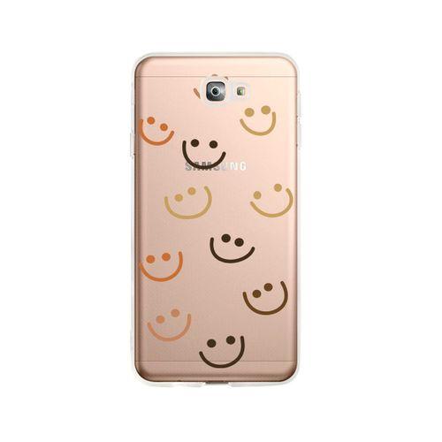 Samsung J7 Prime Smile Şeffaf Telefon Kılıfı