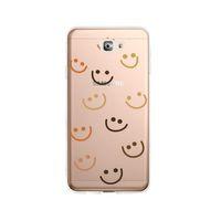 Samsung J7 Prime Smile Şeffaf Telefon Kılıfı