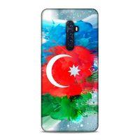 Oppo Reno 2 Uyumlu Kılıf Azarbaijan (15) Antişok Kılıf Bayrak İllustre