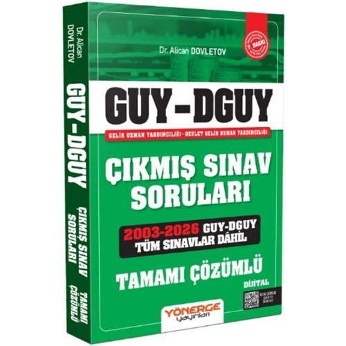 GUY DGUY Gelir Uzman Yardımcılığı Çıkmış Sınav Soruları Yönerge Yayınları