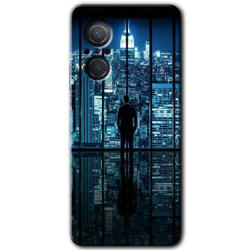 Huawei Nova 9 SE Kılıf HD Desen Baskılı Arka Kapak - Şehir Manzarası + Kırılmaz Cam